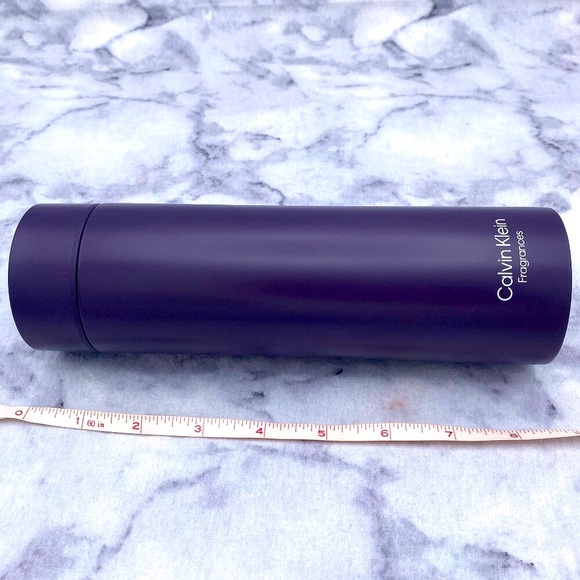 Calvin Klein Fragrances Water Bottle,Purple,Stainless Steel,Boxed,8 x 2 inch-NEW - Picture 5 of 11